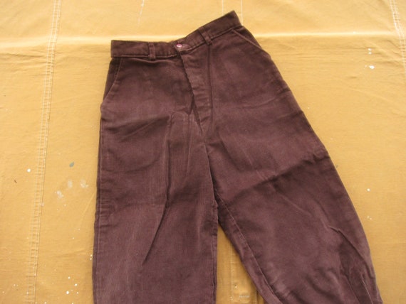 26 Waist 60s Corduroy Jodhpur Style Pants / 1960s… - image 6