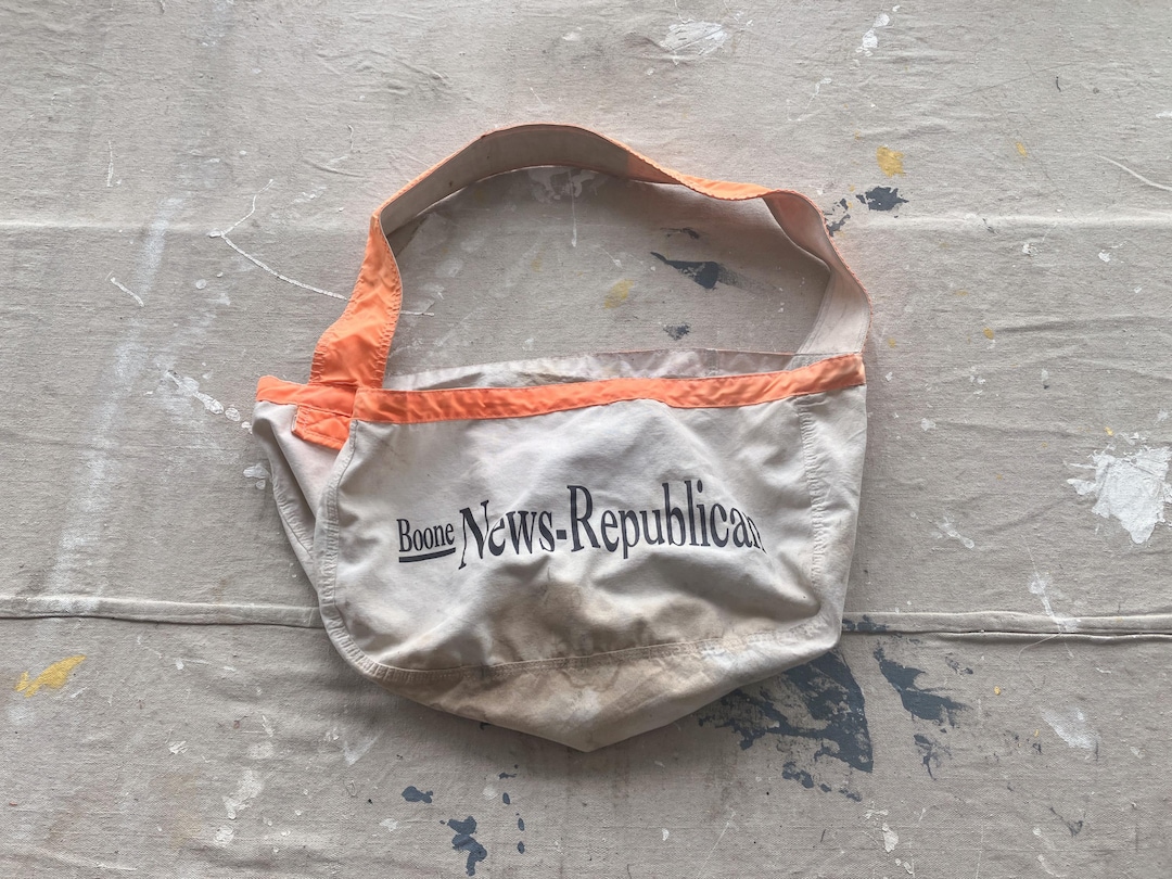 70〜80s news paper bag 70〜80s news paper bag 70s 80s Newspaper Bag Dead Stock GRIT