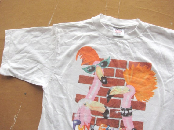 Medium 90s Punk Flamingos T-shirt / 1990s - image 5