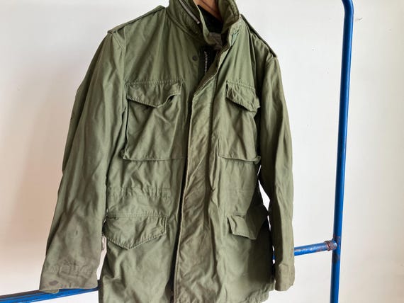 Small Long 70s US Army M-65 Field Jacket / Military C… - Gem