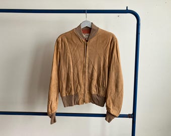 XL / XXL 60s Red Whipcord Twill Work Jacket / Two Pockets