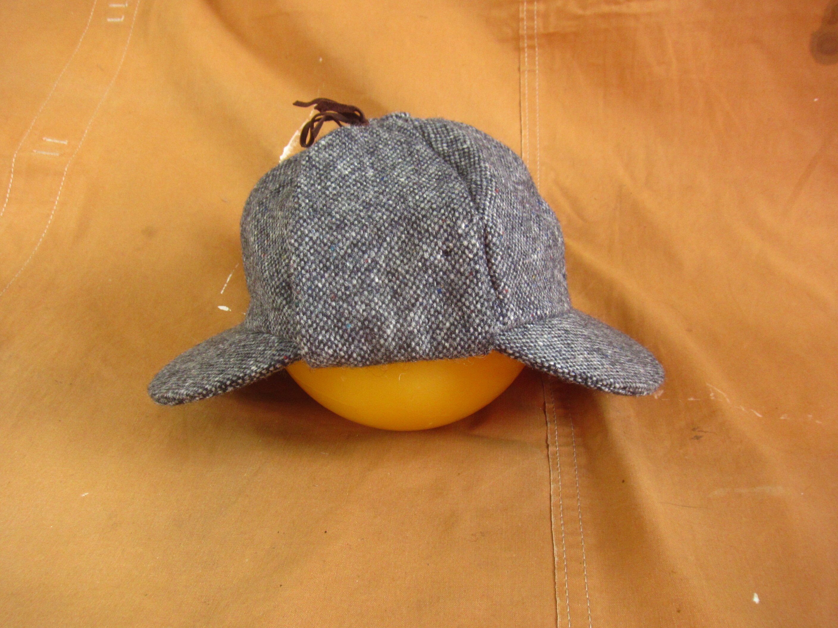 Large Wool Tweed Deerstalker Hat 
