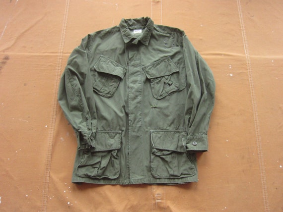 Small / Medium 60s US Army Poplin Cotton Jungle J… - image 1