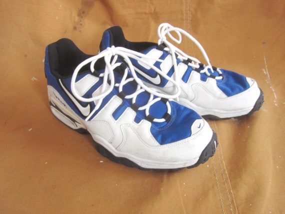 Men's 11.5 1997 Nike Air Edge Sneakers White Blue - Etsy Israel
