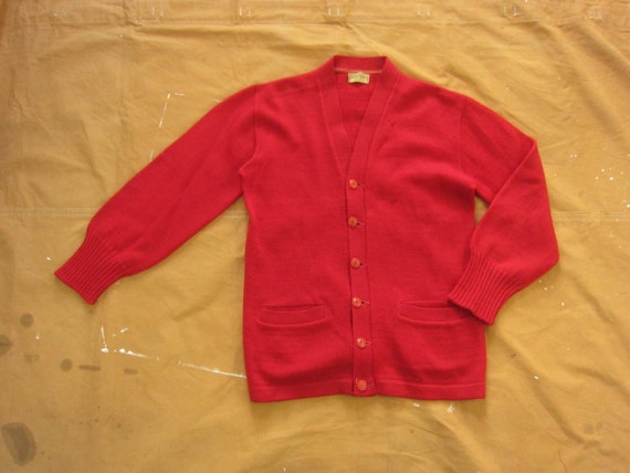 Small 30s JC Penney Wool Cardigan Sweater / Sportc