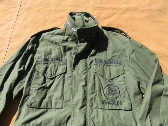 Medium / Large 60s US Navy Seabees M-65 Field Jacket / 1968, Army Jacket, Named Soldier, Sportsmaster - Etsy Medium / Large 60s US Navy Seabees M-65 Field Jacket / 1968, Army Jacket, Named Soldier, Sportsmaster - Etsy