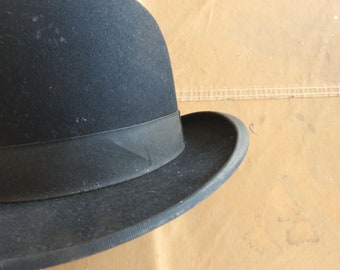 韓国 ファッション通販 20s / 10s Antique Stetson Derby Felt Black / Hat Bowler 帽子