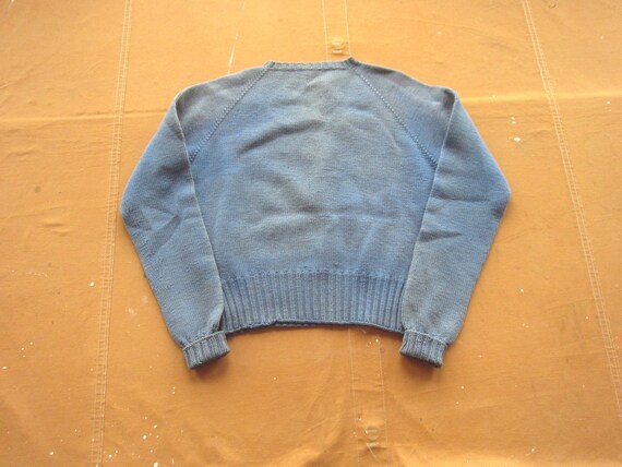 Medium 40s / 50s Women's Powder Blue Wool Sweater… - image 1