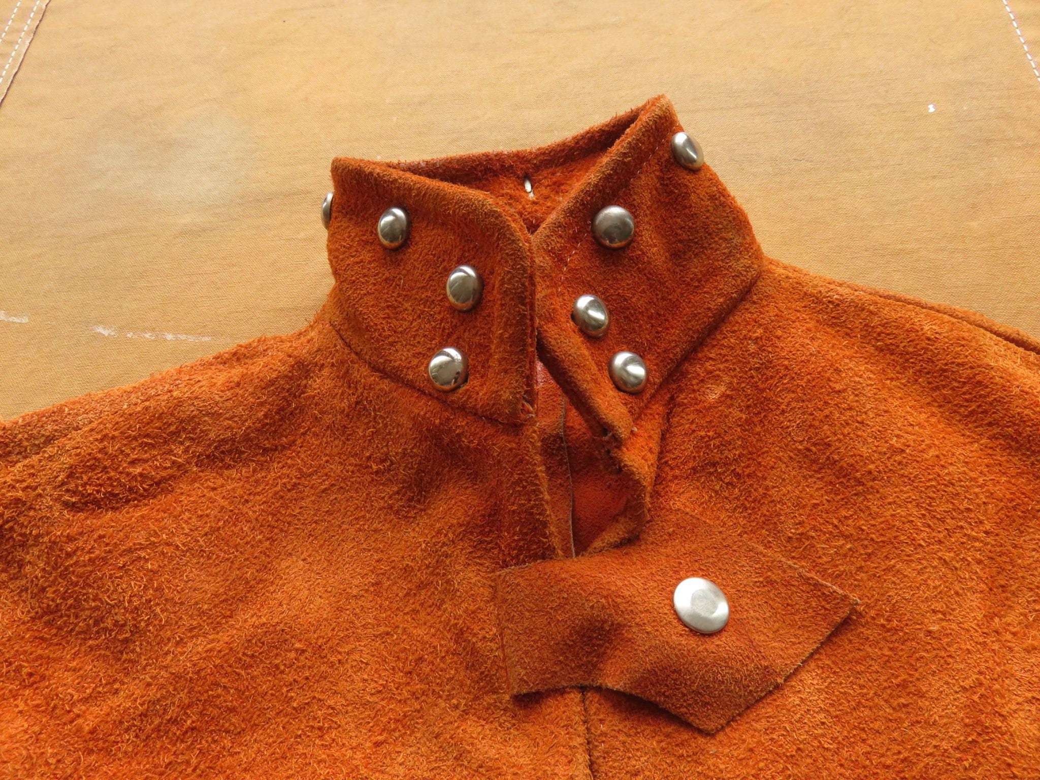 ヴィンテージ 70年代 スタッズ フリンジ レザー ケープ