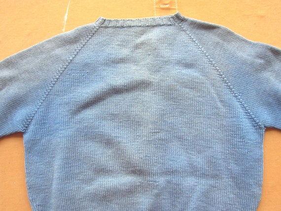 Medium 40s / 50s Women's Powder Blue Wool Sweater… - image 10