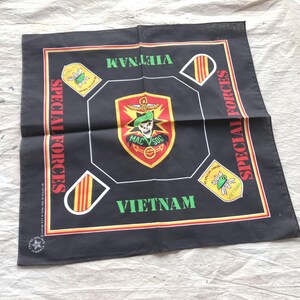Vintage 80s / 90s Vietnam Mac V Sog Special Forces Bandana