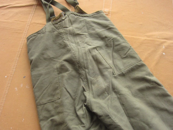 Medium 50s US Military Cold Weather Overalls / De… - image 10