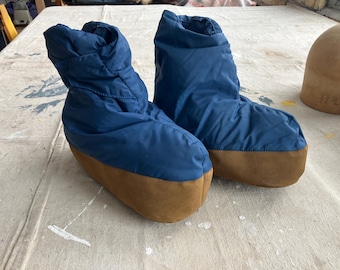 Men's Vintage 70's Holubar Boulder Blue Goose Down Nuptse Puffer