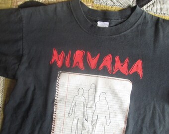 Medium Nirvana Ghost Notebook T-shirt / Anvil, the End of Music