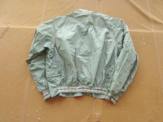 Large / XL 50s Nylon Golf Jacket / Pistachio Gree… - image 10