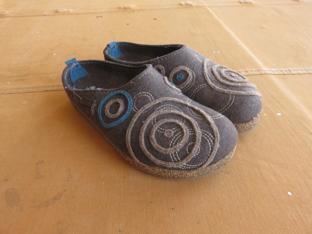 wool clogs with cork soles