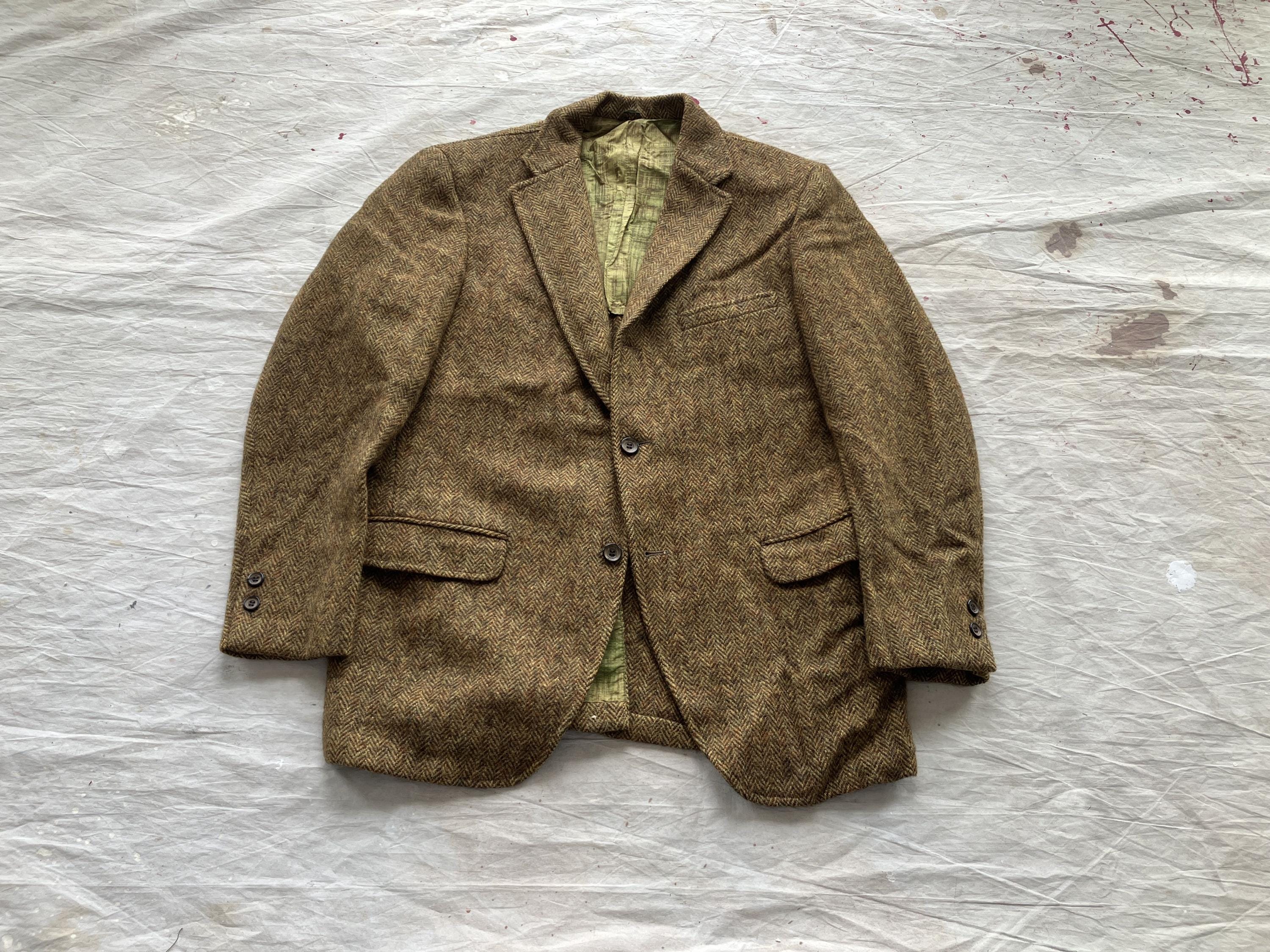 harris tweed jacket 60年代 Classic Vintage '60's HARRIS TWEED Tweed Man's Wool Jacket