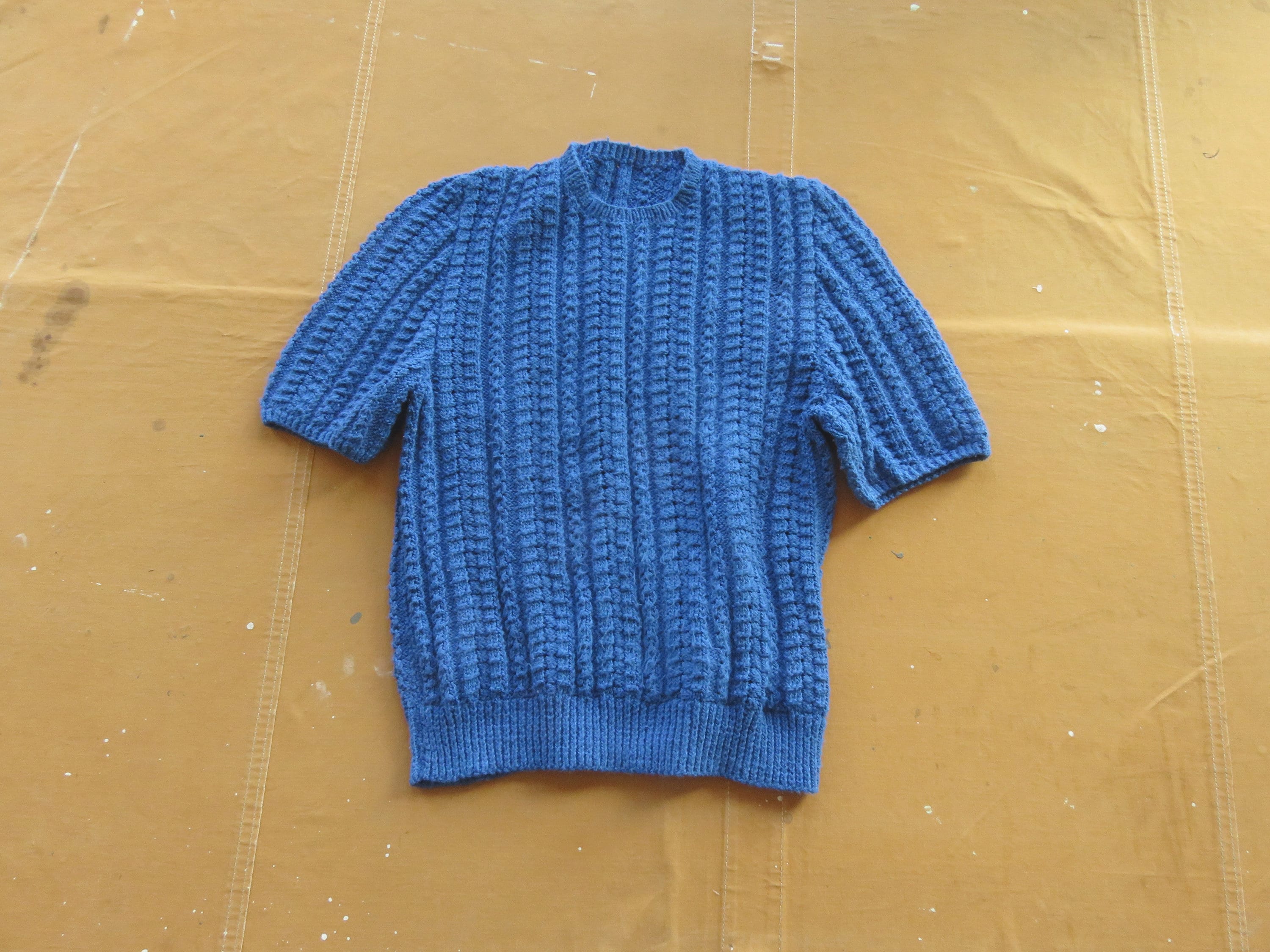 Wool Warm Cable Knit Sweater, Hand Knit Sweater, Chunky