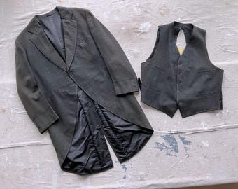 Mans Vintage Moss Bros Morning Coat/ Tailcoat, 40