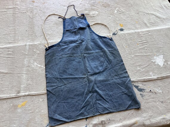 は*き様 50’s 染み込み vintage work apron ヴィンテージ 50s FINCK'S. DEAD STOCK DENIM APRON. | 古着屋【True vintage