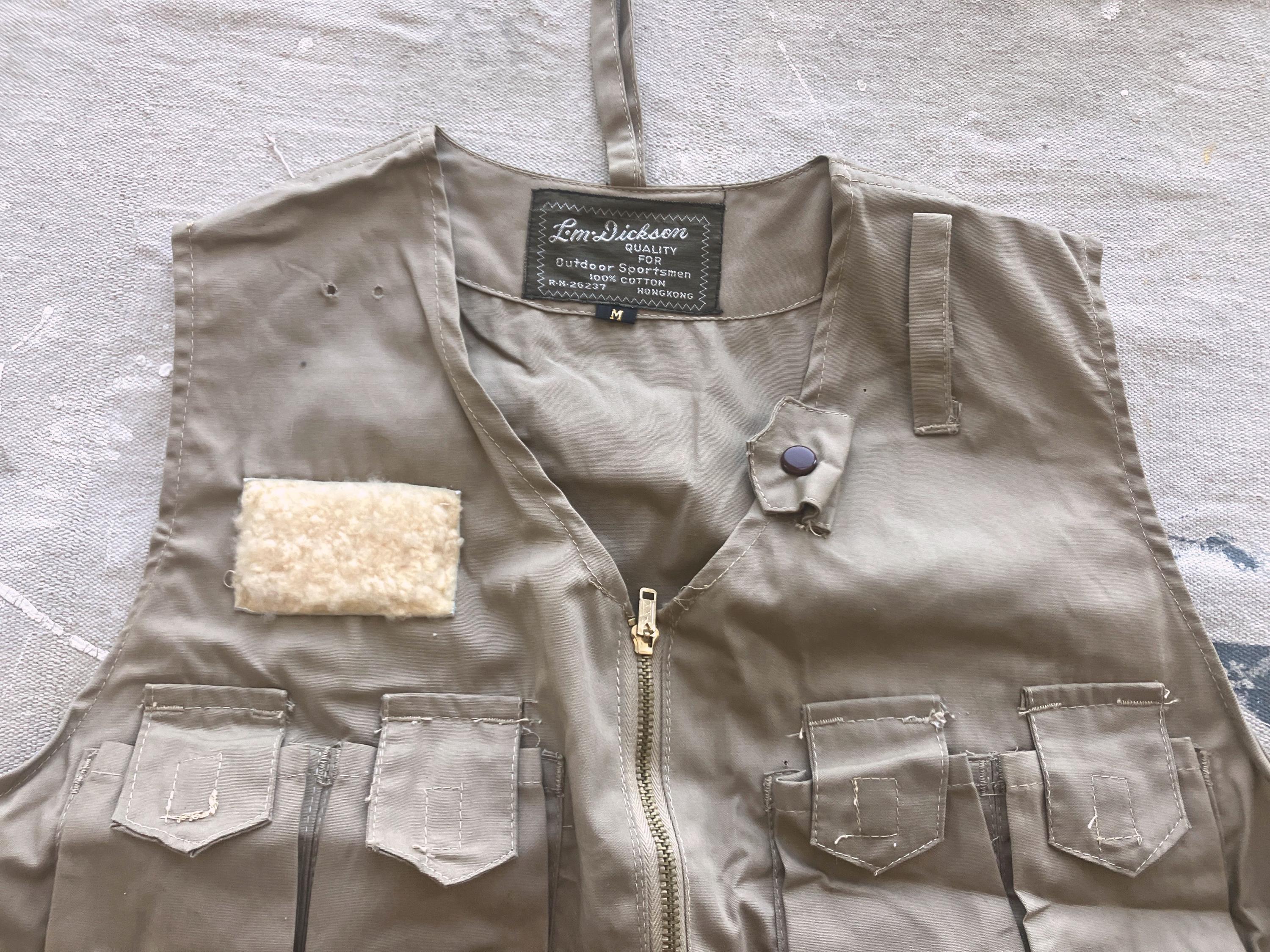 gilet de pêche à la mouche vintage des années 1980