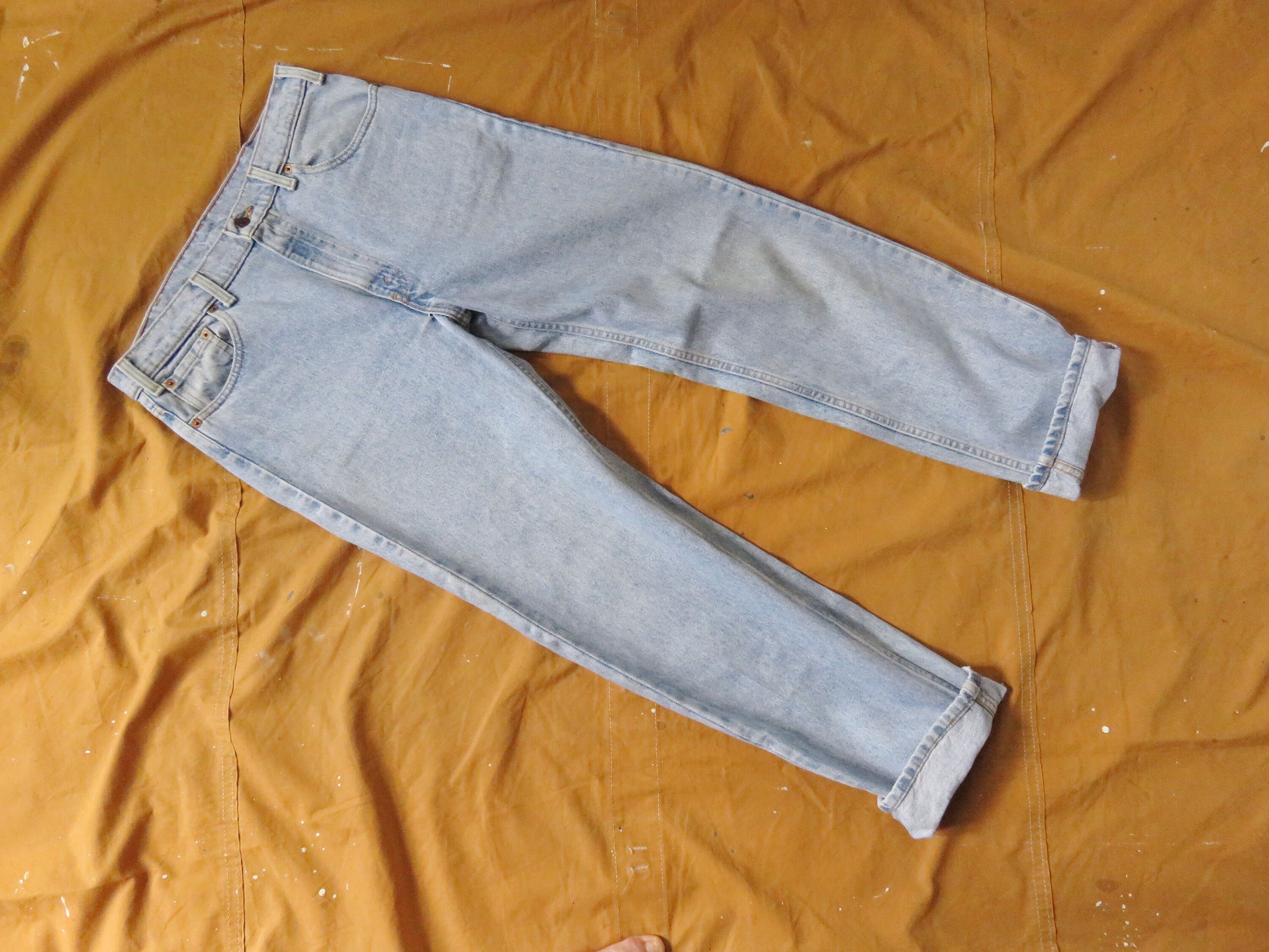 35 X 32 90s Levis 505 Faded Pale Wash 