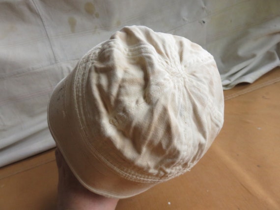 XS 40s US US Navy White Cotton Bucket Hat / Sailo… - image 4