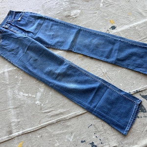 25 Waist 70s Women&#39;s Lee Boot Cut Jeans / Flare Leg 1970s Denim