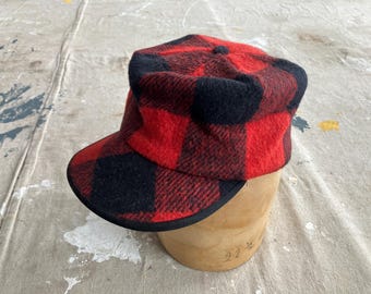 帽子 1970's vintage handmade patchwork hat Vintage 70s Homemade Cabbie Hat Cap Retro Denim Boho
