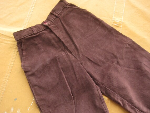 26 Waist 60s Corduroy Jodhpur Style Pants / 1960s… - image 2