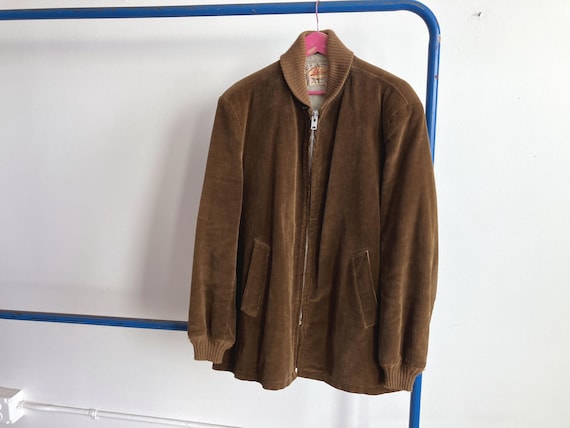 Large 60s Lakeland Corduroy Car Coat / Pharaoh Clicker Jacket