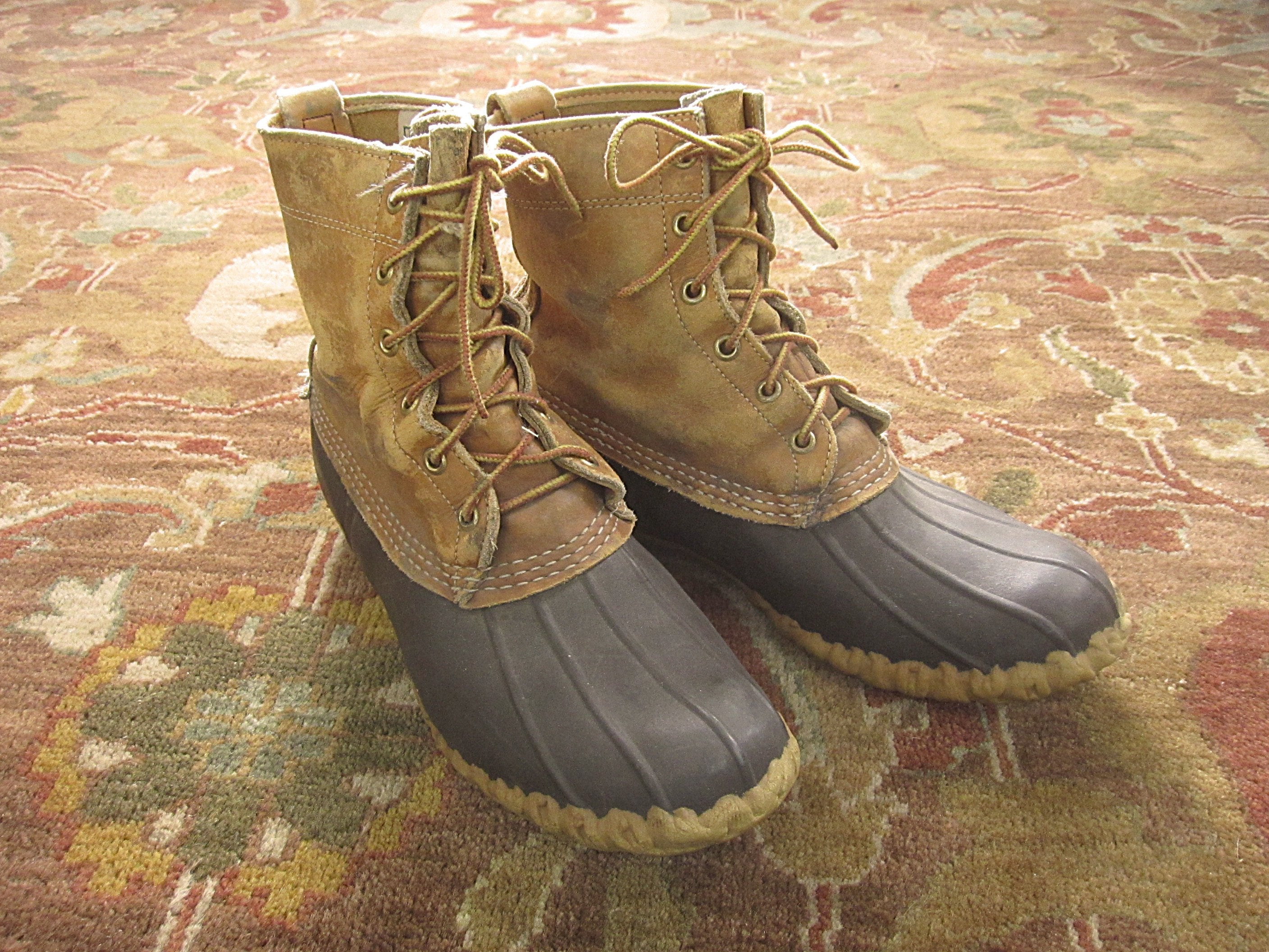 Men's 7 FITS 8 LL Bean Maine Hunting Shoes / Duck Boots - Etsy
