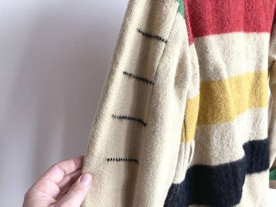 XS 30s Hudson's Bay Women's Wool Blanket Coat / P… - image 15