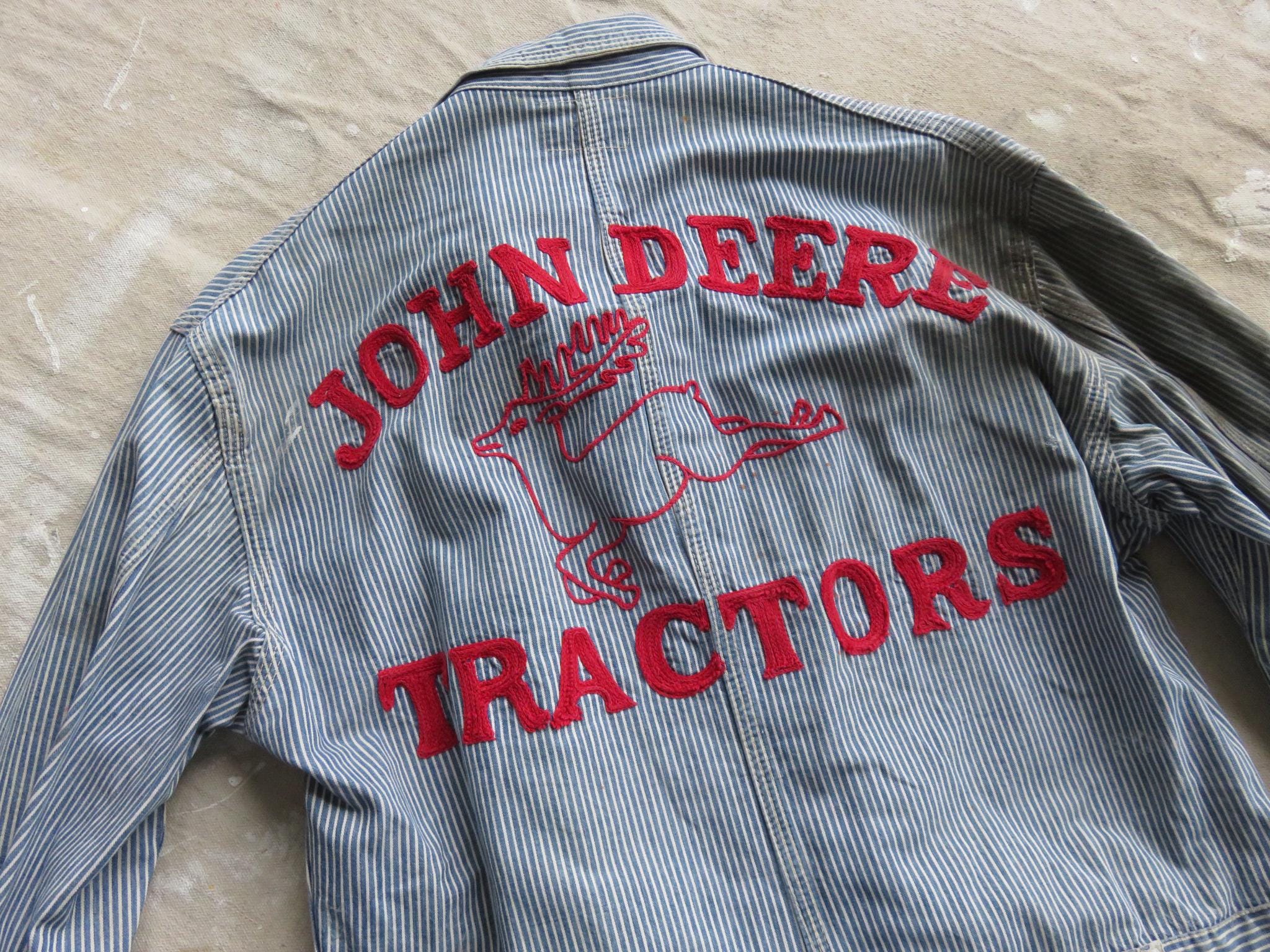 Medium 50s John Deere Coveralls / 1950s Protexall Chainstitch