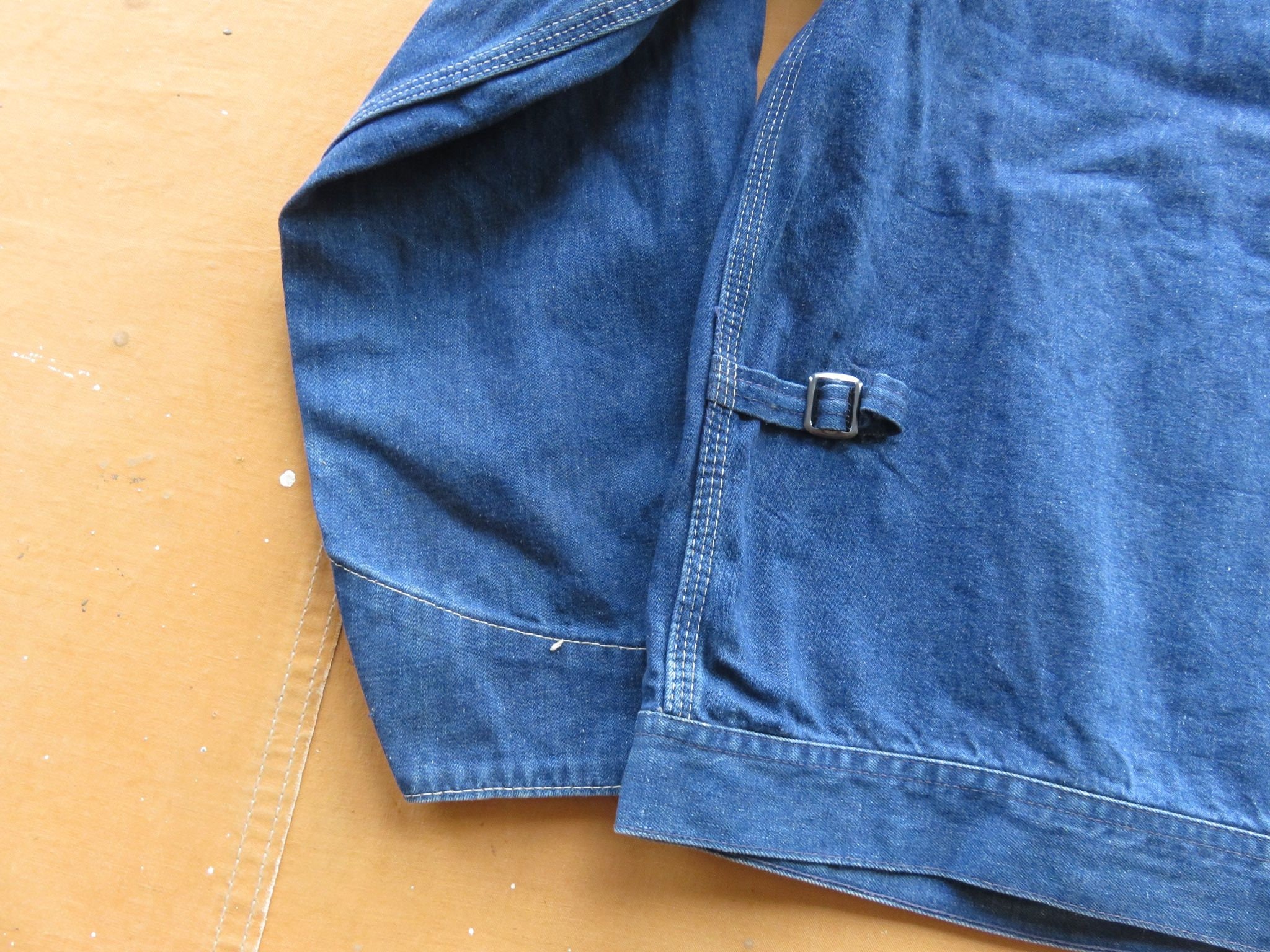Large / XL 70s Osh Kosh Zip Front Denim Jacket / XL Long