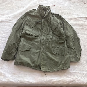 Medium Regular 70s US Army M-65 Field Jacket / 1971 So-Sew Military Cold Weather OG-107 Parka M65