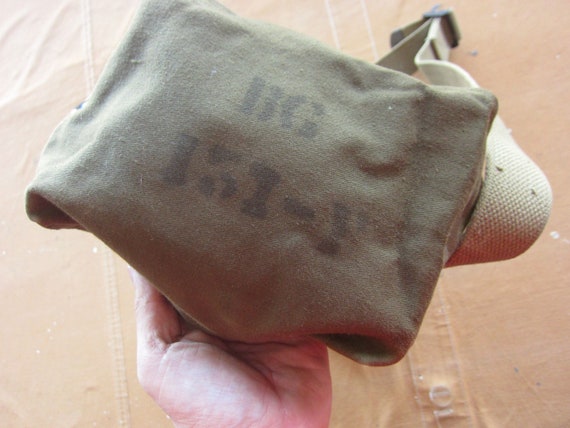 Vintage 40s US Army Radio Carrier Canvas Bag / 19… - image 8