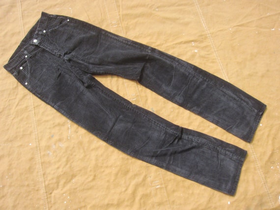 28 x 36 70s Lee Moleskin Black Pants / Velour, Ski