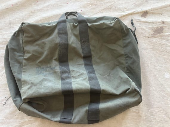 Vintage 80s US Air Force Aviators Kit Bag / Army Duffel Tote Bag