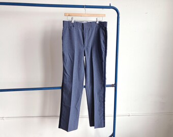 36 Waist 80s Mailman Uniform Pants / Striped Postal Service Trousers USPS 6