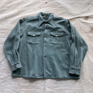 Vintage 1930s/1940s MONTGOMERY WARD Wool Flannel Shirt ~ XS