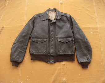 Original Rare Vintage 90s Victory Leather A-2 Type Indiana Jones