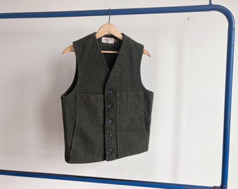 Chaleco Mackinaw de lana verde bosque Filson, talla XS/S / Cruiser
