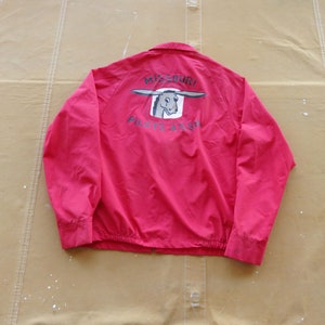 Small 80s Missouri Pilot&#39;s Association Jacket / St Louis Mo Missouri Pilots Bomber Jacket Harrington Windbreaker 1970s 1980s