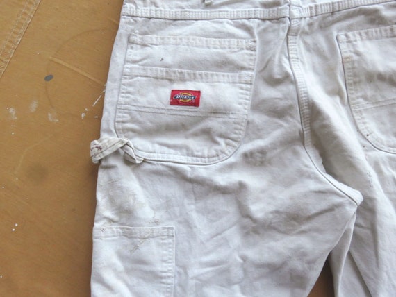 36 x 30 Dickies Painter's Pants / White Cotton Ca… - image 9