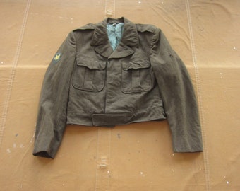 ジャケット・アウター 50's Vintage Wool Jacket Small / Medium 50s US Army Wool Ike Jacket / 1950s, Cropped