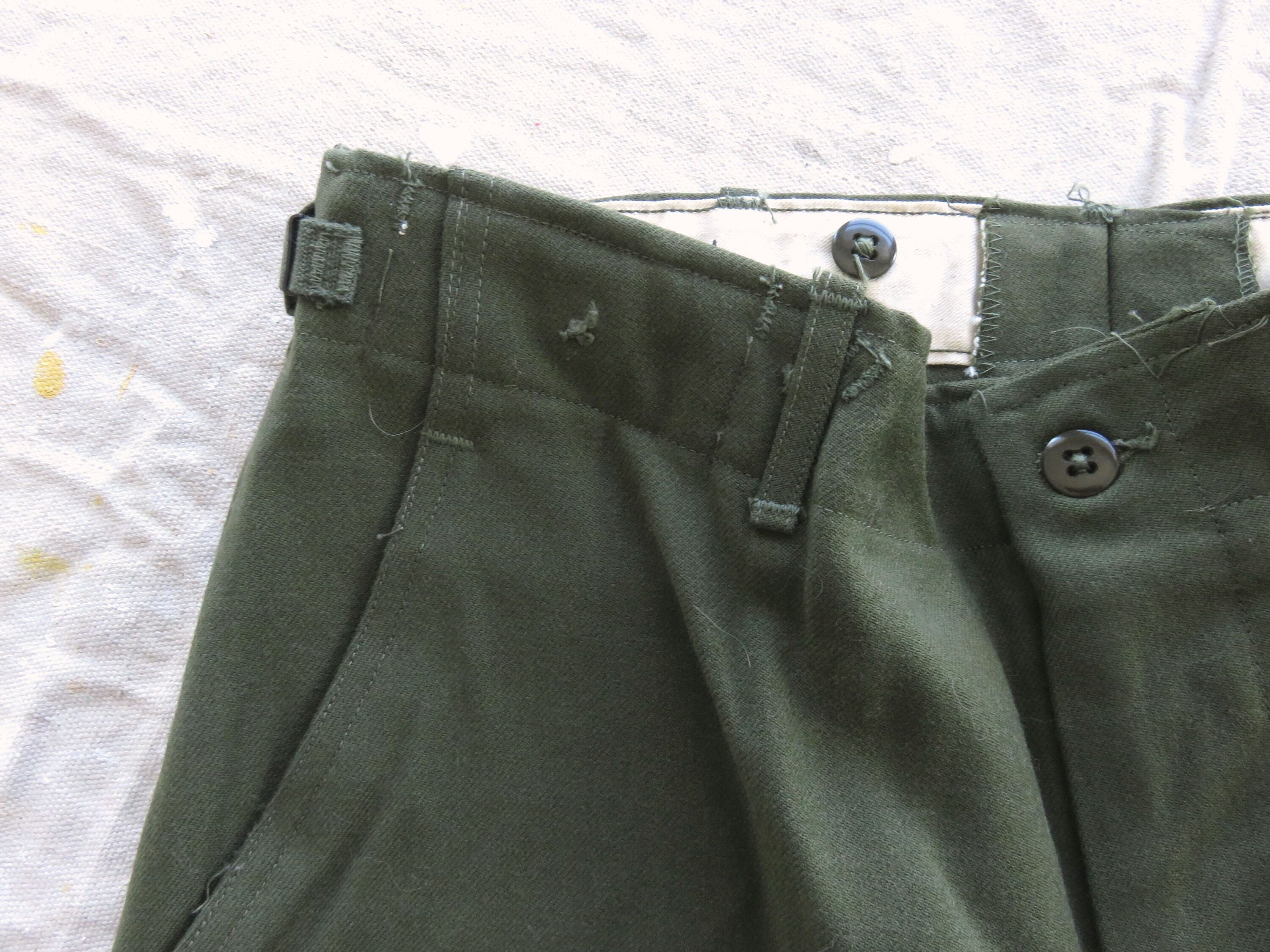 Medium / 31 to 35 50s US Army Wool Field Trousers / M51 M-51 Wool