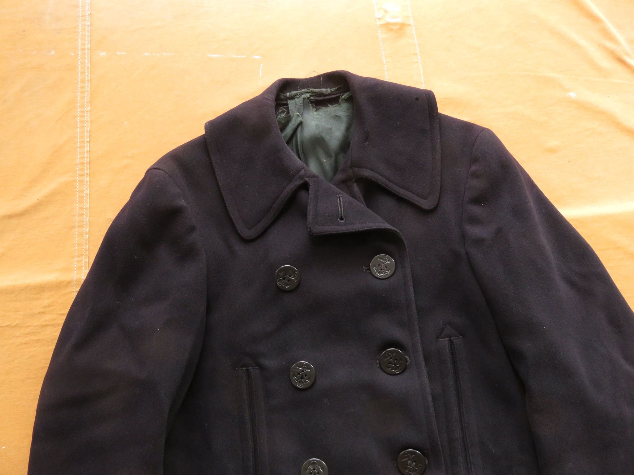 美品40s US NAVY 10 BUTTON P-COAT 40's U.S.NAVY 10ボタン Pコート 実寸(38位) | すべての商品