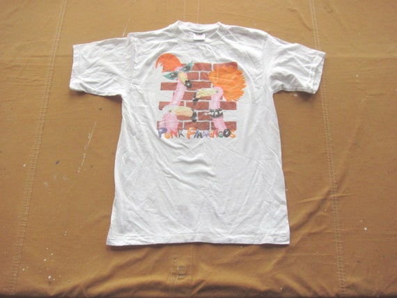 Medium 90s Punk Flamingos T-shirt / 1990s - image 2