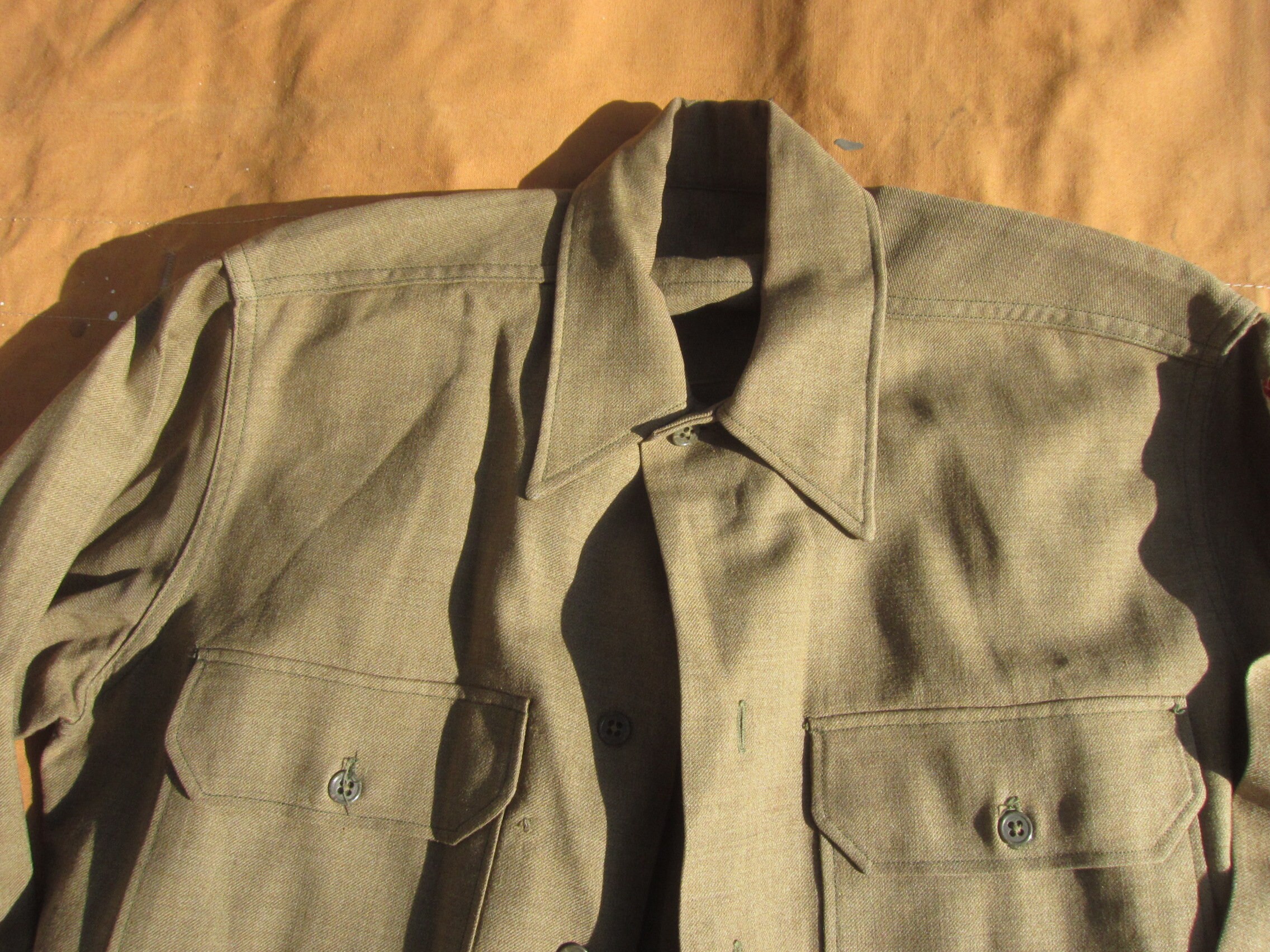 20s 30s US army wool shirt dead Stock-